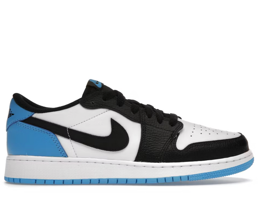 Jordan 1 Low Black Dark Powder Blue (GS)