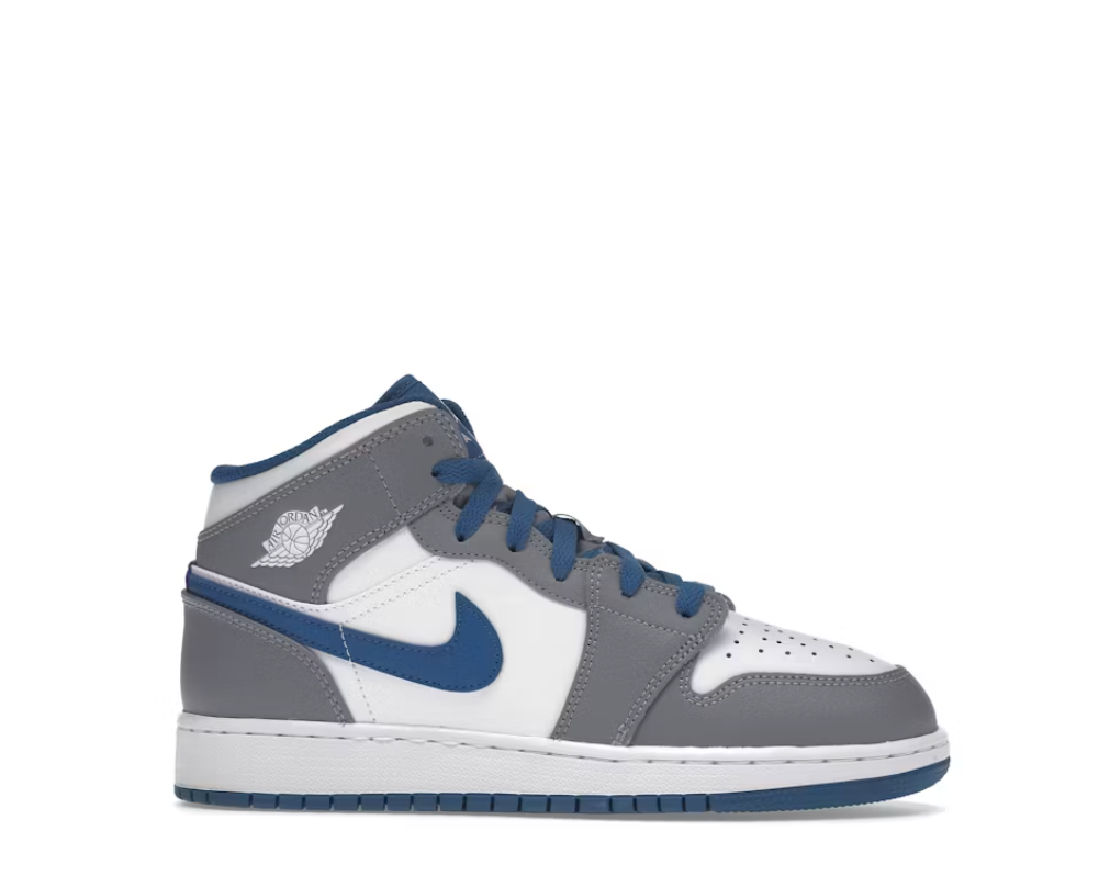 Jordan 1 Mid True Blue Cement (GS)