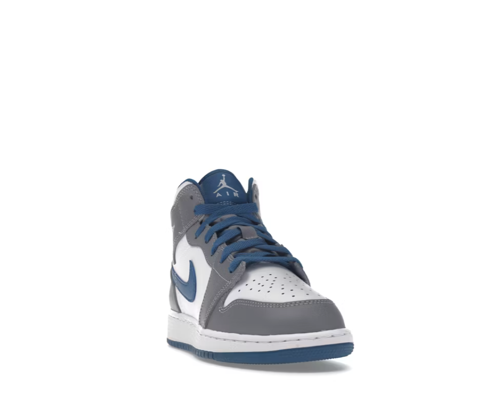 Jordan 1 Mid True Blue Cement (GS)