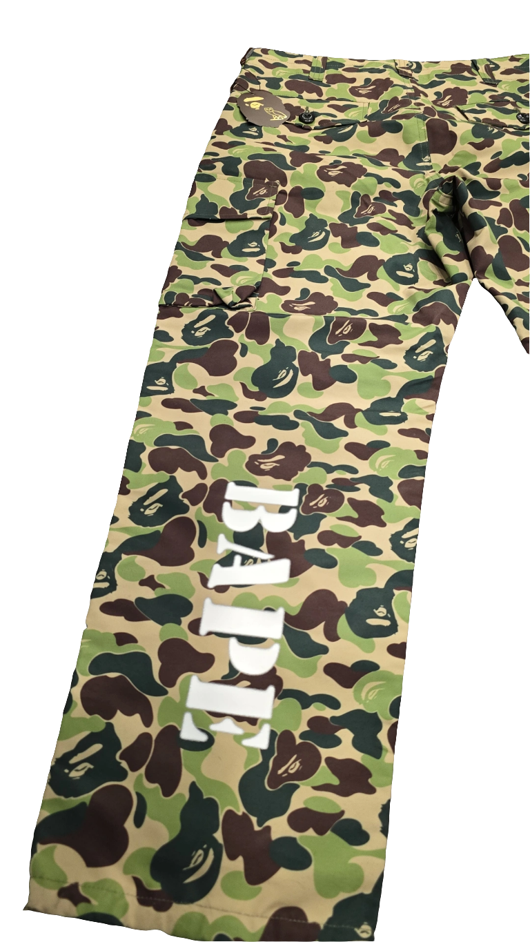 BAPE x OVO ABC Camo 6 Pocket Pants Green